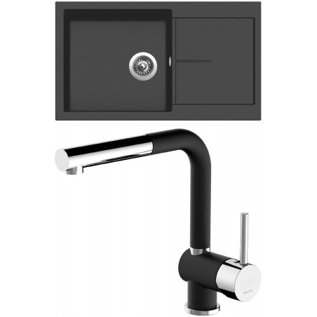 Set Sinks (dřez Infinity 860 NANO Nanoblack N6 + baterie Mix 3 P Nanoblack N6)