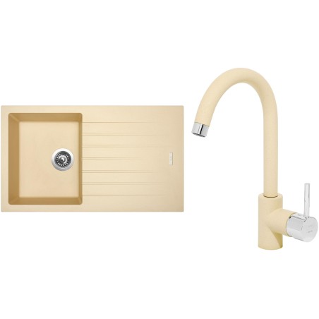 Set Sinks (dřez Perfecto 860 Sahara 50 + baterie Mix 35 Sahara 50)